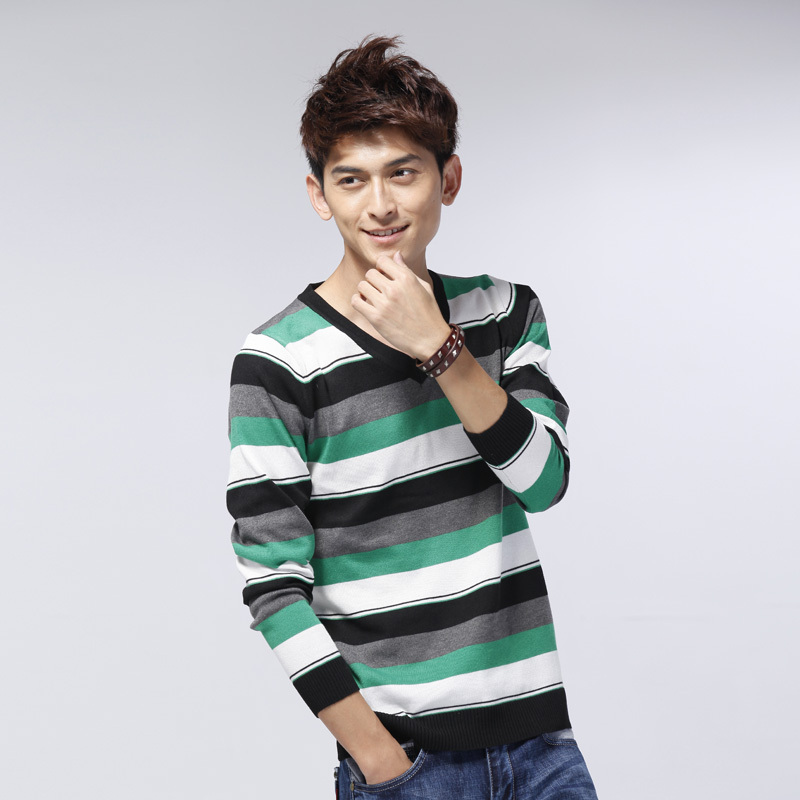 V领百搭毛衣针织衫...