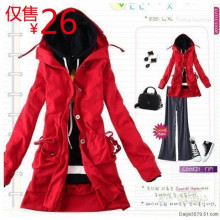 2010�＾�¿��Ůװ��װ���볤��䵥�ſ۴�ñ���������ؼ�