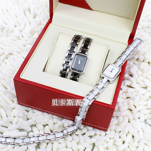  流行手表 手链表 J12系列 仿陶瓷 方形 加长 贝壳面 水钻 时装表