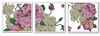 胡丽丽十字绣DMC套件富贵华丽(紫色牡丹)三联画 有3D 5D 精准印花