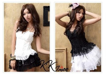 ds演出服 领舞服 夜店 性感 蕾丝花边小裹胸吊带上衣 8506#