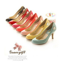 繽紛步調~立體愛心 亮丽配色跟鞋 /红色,玫红,粉色,批发价格