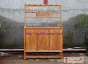 新中式玄关鞋柜刺猬紫檀仿古门厅，隔断全实木，简约花梨木定制家具