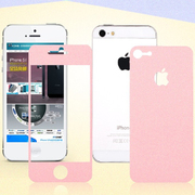 适用苹果iphone5s炫彩贴糖果色，全身贴闪钻贴纸保护膜边框贴膜
