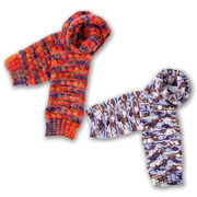 双十二 2条秋冬毛线围巾儿童多色针织毛线围巾大童保暖韩围巾