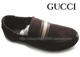 GUCCI古奇反毛皮面男鞋 棕色