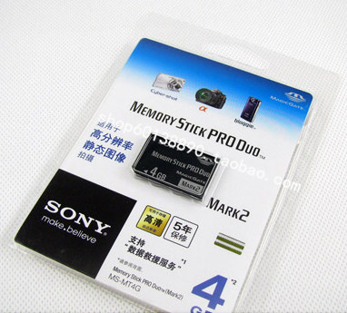 索尼 Sony 数码相机 内存储卡 <span class=H>记忆</span><span class=H>棒</span> 4g 原装正品 支持柜台验货