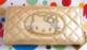 HELLO KITTY金色刺绣猫头长款两面开钱包