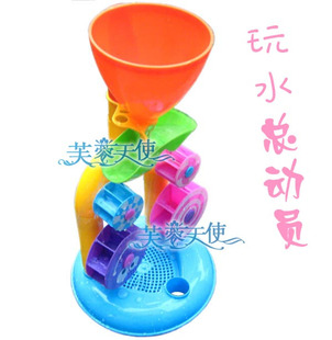 春夏天~玩水~洗澡玩具 水车 益智玩具沙滩 沙漏 戏水玩具 0.4