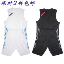 工厂店 2套包邮 1012篮球服套装 篮球衣 龙纹篮球服 吸汗透气