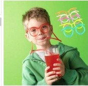 快乐大本营张杰趣味眼镜吸管 搞怪创意儿童眼睛艺术吸管Q579