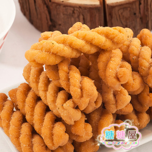  北京特产 高晓攀嘻哈笑缘麻花 酥脆 美味小零食番茄味120g(131g)