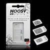 Noosy 卡托 iPhone 5 4S Nano Micro Sim 5S还原卡套 3合1 适配器