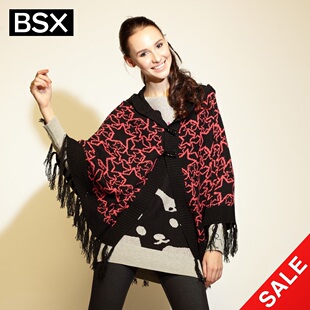 30 percent packet mail! Giordano BSX  flower star tassels attached Hat wool cloak 04351540