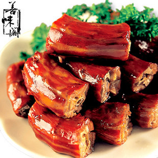  休闲美食 善味阁 风味卤鸭脖子 80克微辣 整根鸭脖  美味零食