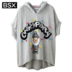 Giordano BSXT 2012 new stock recommendation summer shirt dress ball nose clown loose even Cap t-392,101