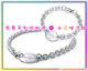 Tiffany蒂梵尼情侣系列-龙扣蛋牌粗项链+蛋牌手链2件套