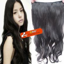实拍！特价 一片式微卷5卡子接发片 宽25长60CM（方便）
