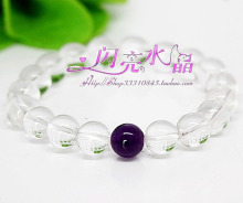 【三皇冠信誉】特价星座开运水晶手链◇白羊座白水晶配紫水晶-饰品/流行首饰/时尚饰品