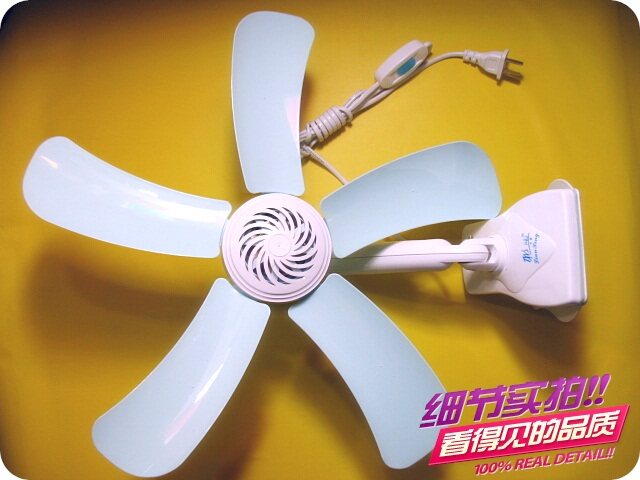 联兴599精品小夹扇 5风叶微型学生台夹扇 超静音小风扇