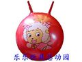 冲冠特喜洋洋图案健身羊角球手柄球 宝宝妈妈一起玩 55CM