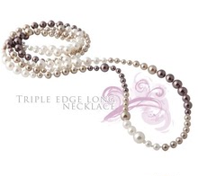 Coreas del Sur la importación de viento verdadero lugar elegante collar de la joyería 2010 chanel perlas largo N403347
