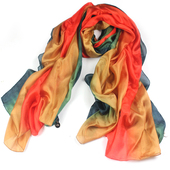 Dream world of pure silk scarves, silk gradient Silk Scarf Scarf beach towel