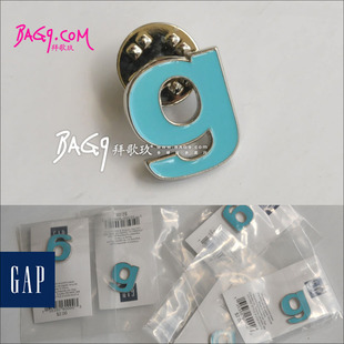 BC834-g 100%美国原单 GAP 个性DIY字母胸针包饰 袖扣 配件(g)