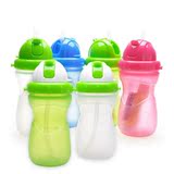 乐儿宝bobo正品 500ml 婴幼儿宝宝吸管杯/水杯/背带圆水壶BB116