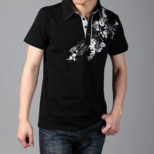 2012新款夏季专柜男装潮流图案 精品卡宾风男式时尚短袖T恤