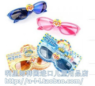  现货 韩国进口 PORORO 小企鹅儿童眼镜 卡通太阳镜（防紫外线）