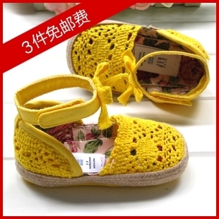  宝宝凉鞋女童宝宝学步鞋软底宝宝鞋子0-1岁婴儿凉鞋婴儿学步鞋夏