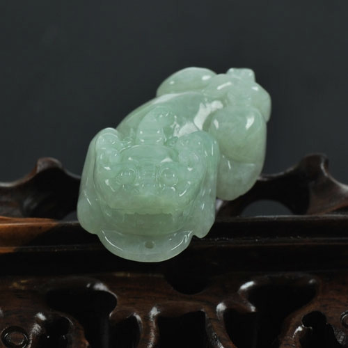 特价天然A货翡翠开光貔貅招财辟邪保平安送证书包装挂绳
