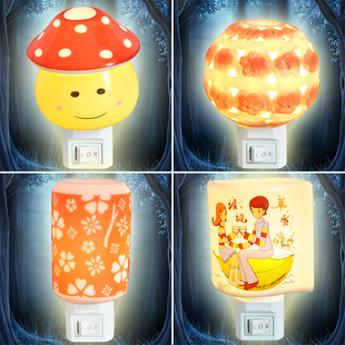 Three golden delicious warm cartoon fashion ceramic insert small night lamp to creative night light bedside lamp 150g