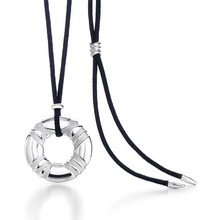 Negro Sheng Luoma digitales anillo de collar collar de Tiffany romanas collar para hombre Mens artículos de loto colgante