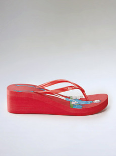 Dream ba Sally shoes fashion simple printing heighten female beach shoes (038511236)