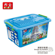 邦宝玩具 小颗粒拼插积木 DIY创意8476巴黎铁塔1800pcs 兼容乐高