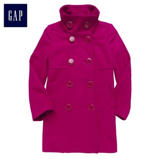  Gap经典雅致双排扣羊毛大衣|儿童866414|原价699元