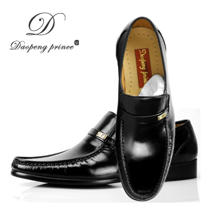  意大利都彭专柜正品黑色纯头层牛皮真皮高档商务正装方头男鞋皮鞋
