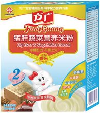方广猪肝蔬菜营养米粉(6-24个月)250g/盒最新日期没防伪