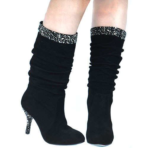 09正品靴子专柜正品 莎羽姿0108-6 牛绒皮靴子