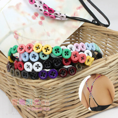 Moda coreano de pop / Sew-on / botones de colores lindos hombros sub Crossover / correa de hombro / sujetador ropa interior con banda Moda coreano de pop / Sew-on / botones de colores lindos hombros sub Crossover / correa de hombro / sujetador ropa interior con banda