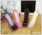 韩式家居摆件珠片刺绣高跟鞋首饰盒/首饰架/饰品架（四色）SJ0084