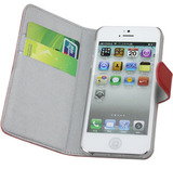 Leather family Apple iphone5 protective sleeve open money card holder the leather holster cellphone sets about