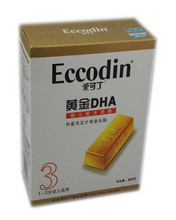 奶粉 爱可丁黄金DHA盒装3段400g