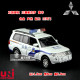 裕丰1：32 三菱 帕杰罗pajero SUV 警车 声光 回力合金汽车模型