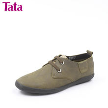 Tata/他她 牛皮A79207 正品2012春季简约英伦风 舒适休闲男单鞋