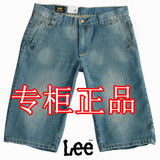包邮 专柜正品<span class=H>LEE</span> 664N-1218 男式牛仔短裤 中裤 五分裤特价