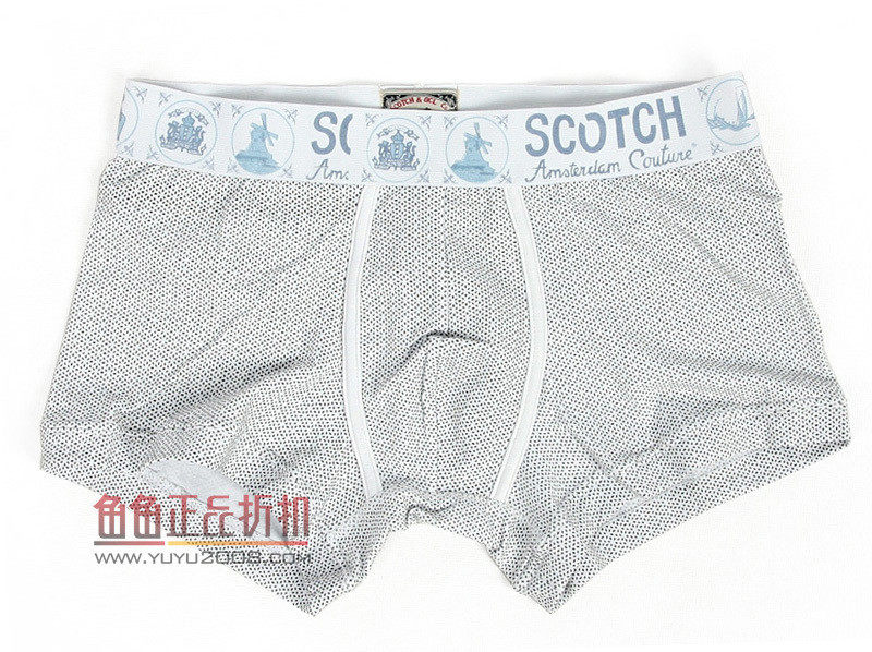 荷兰一线品牌 S*cotch & Soda 英伦繁点图案 男款平角内裤