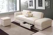 皮艺沙发床 多功能组合沙发 折叠沙发床 带储物 小户型沙发床